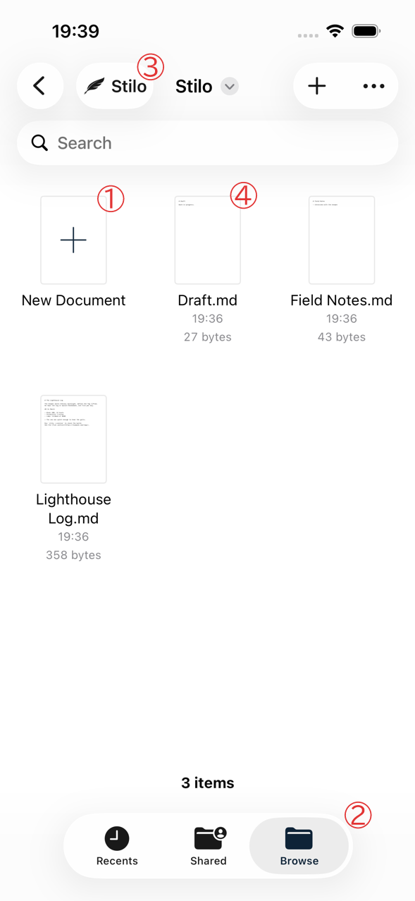 The document browser